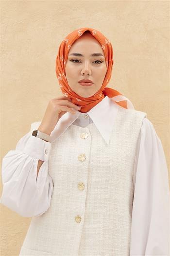 Silk Home Olinda Eşarp - Kiremit Beyaz