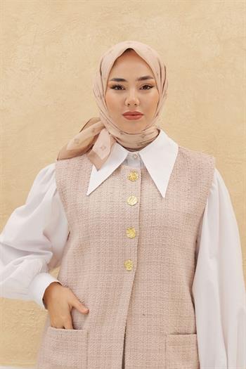 Silk Home Olinda Eşarp - Koyu Bej