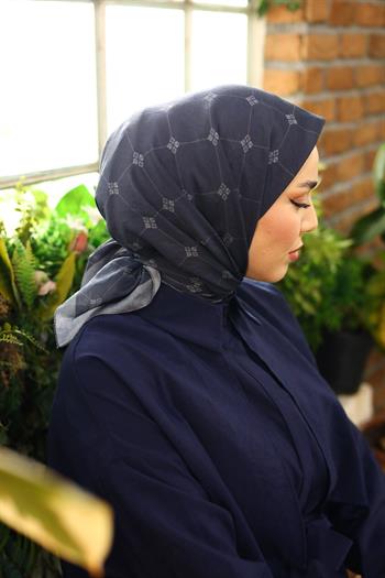 Silk Home Olinda Eşarp - Lacivert Gri