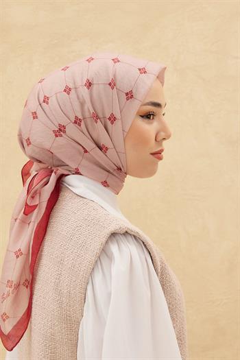 Silk Home Olinda Eşarp - Pudra Kırmızı