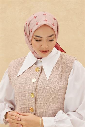 Silk Home Olinda Eşarp - Pudra Kırmızı