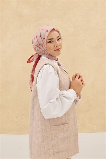 Silk Home Olinda Eşarp - Pudra Kırmızı