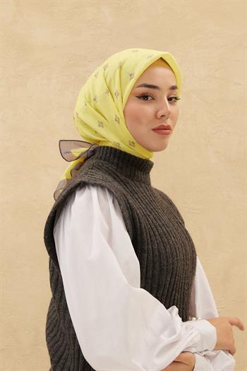 Silk Home Olinda Eşarp - Sarı Yeşil