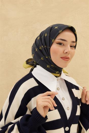 Silk Home Olinda Eşarp - Siyah Safran