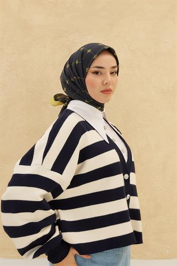 Silk Home Olinda Eşarp - Siyah Safran