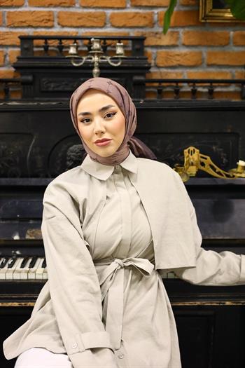 Silk Home Olinda Eşarp - Sütlü Kahve