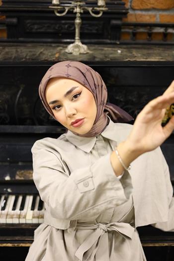 Silk Home Olinda Eşarp - Sütlü Kahve