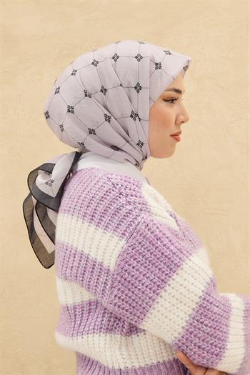 Silk Home Olinda Eşarp - Açık Lila Lacivert