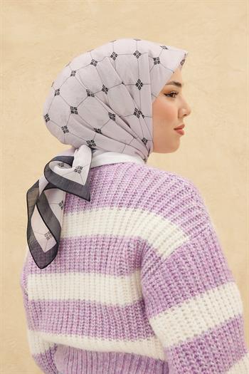 Silk Home Olinda Eşarp - Açık Lila Lacivert