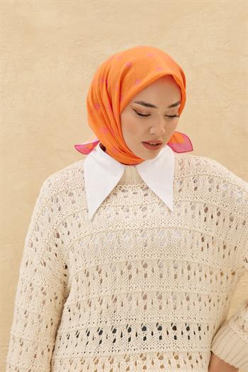 Silk Home Olinda Eşarp - Turuncu Fuşya
