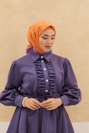 Silk Home Olinda Eşarp - Turuncu Mor