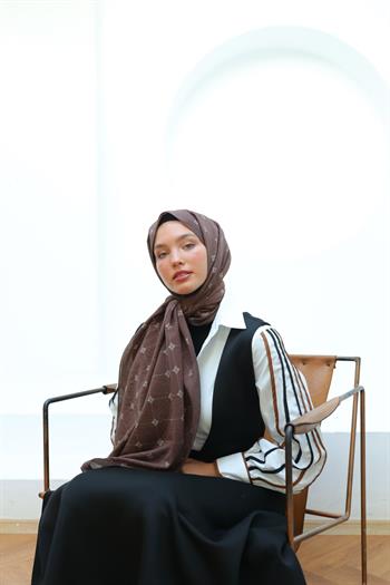 Silk Home Olinda Şal - 49003 - Acı Kahve