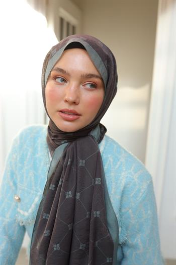 Silk Home Olinda Şal - 49003 - Kahve Mavi