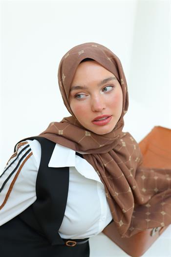 Silk Home Olinda Şal - 49003 - Koyu Kahve