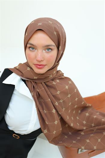 Silk Home Olinda Şal - 49003 - Koyu Kahve