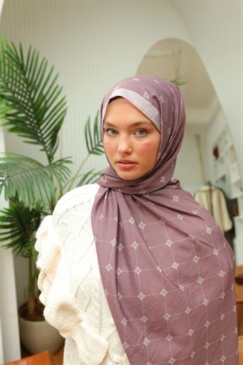 Silk Home Olinda Şal - 49003 - Mat Gül Kurusu