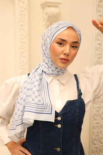 Silk Home Olinda Şal - 49005 - 05 Buz Mavi Lacivert