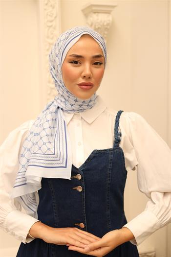 Silk Home Olinda Şal - 49005 - 05 Buz Mavi Lacivert