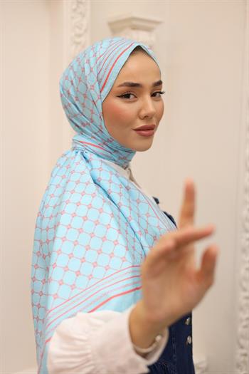 Silk Home Olinda Şal - 49005 - 09 Mavi Turuncu