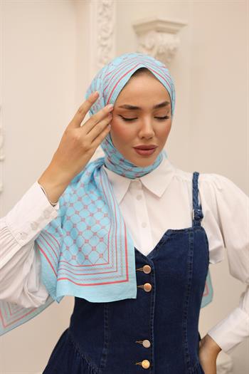 Silk Home Olinda Şal - 49005 - 09 Mavi Turuncu