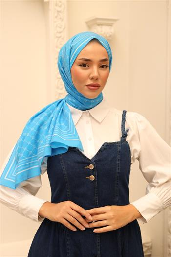 Silk Home Olinda Şal - 49005 - 10 Mavi Beyaz