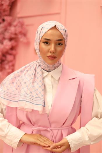 Silk Home Olinda Şal - 49005 - 25 Pembe Mavi