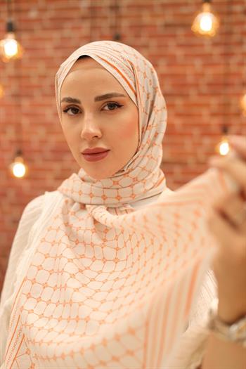 Silk Home Olinda Şal - 49005 - 32 Taş Turuncu