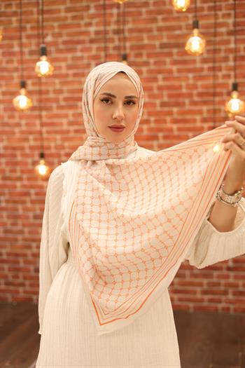 Silk Home Olinda Şal - 49005 - 32 Taş Turuncu