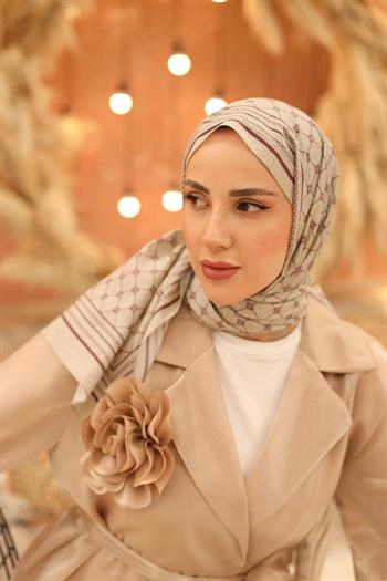 Silk Home Olinda Şal - 49005 - 34 Bej Gül Kurusu