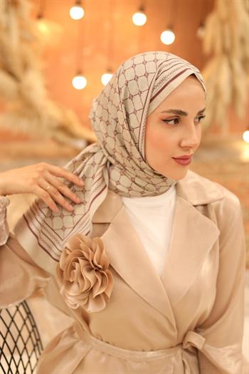 Silk Home Olinda Şal - 49005 - 34 Bej Gül Kurusu