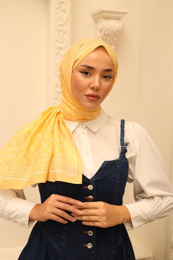 Silk Home Olinda Şal - 49005 - 17 Amber Beyaz