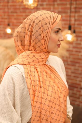 Silk Home Olinda Şal - 49005 - 19 Kavuniçi Koyu Gül Kurusu