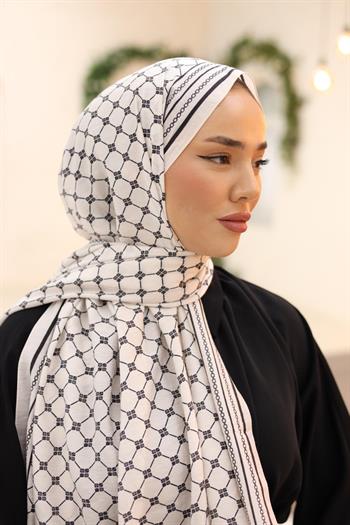 Silk Home Olinda Şal - 49005 - 03 Siyah Beyaz