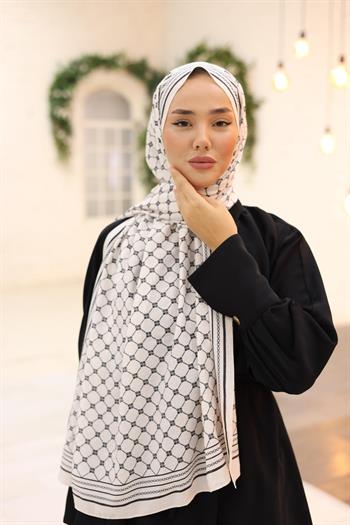Silk Home Olinda Şal - 49005 - 03 Siyah Beyaz