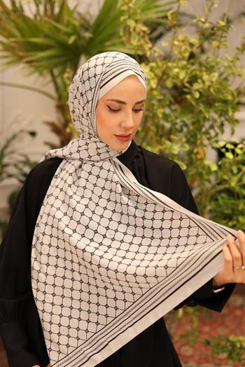 Silk Home Olinda Şal - 49005 - 02 Siyah Gri