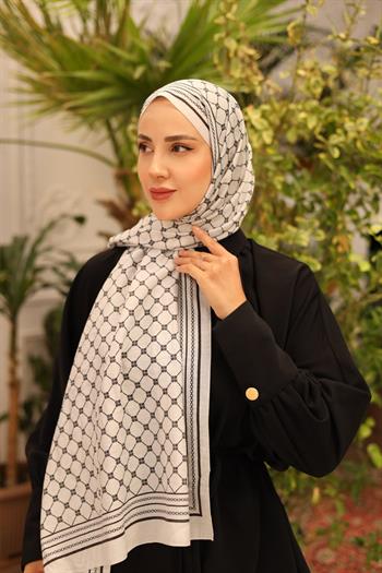 Silk Home Olinda Şal - 49005 - 02 Siyah Gri