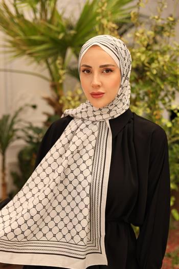 Silk Home Olinda Şal - 49005 - 02 Siyah Gri