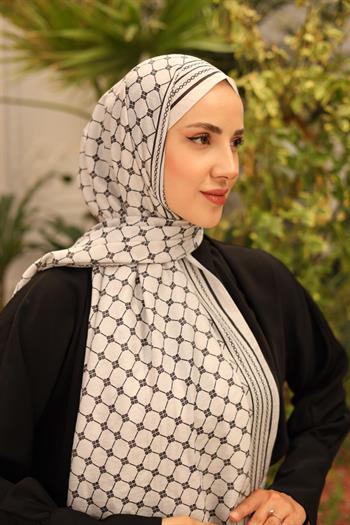 Silk Home Olinda Şal - 49005 - 02 Siyah Gri