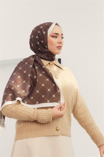 Silk Home Olinda Şal - 49003 - Acı Kahve Ekru