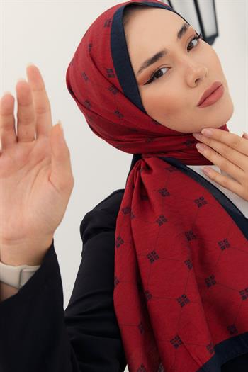 Silk Home Olinda Şal - 49003 - Bordo Siyah