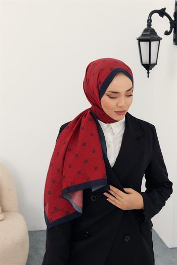 Silk Home Olinda Şal - 49003 - Bordo Siyah