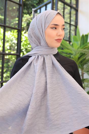 Silk Home Olinda Şal - Dalga Desenli - Açık Gümüş