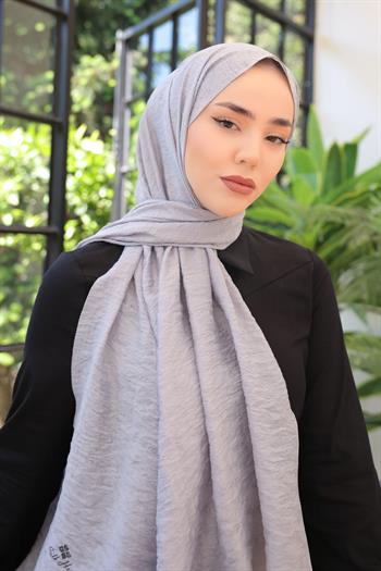 Silk Home Olinda Şal - Dalga Desenli - Açık Gümüş