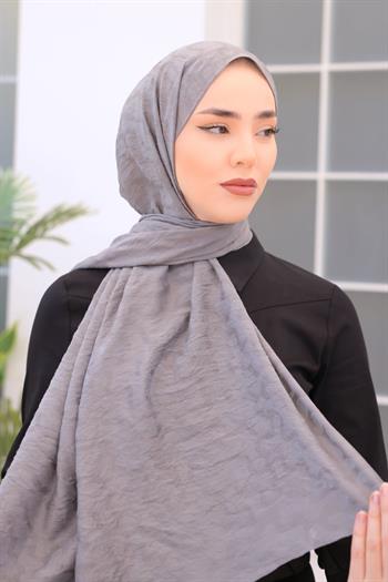 Silk Home Olinda Şal - Dalga Desenli - Gri