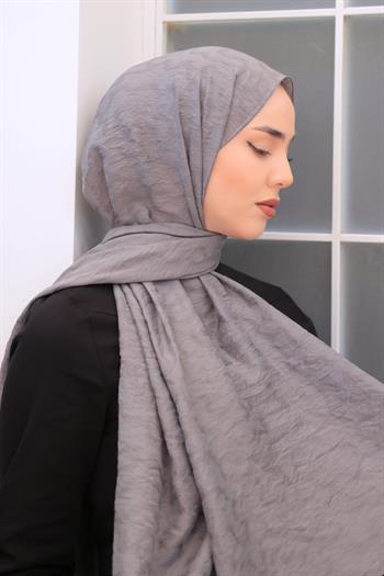 Silk Home Olinda Şal - Dalga Desenli - Gri