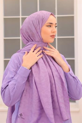 Silk Home Olinda Şal - Dalga Desenli - Lavanta