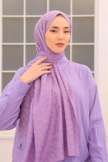 Silk Home Olinda Şal - Dalga Desenli - Lavanta