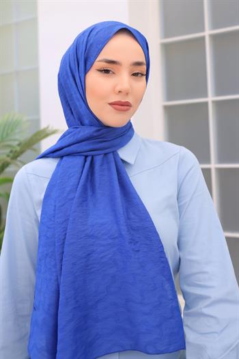 Silk Home Olinda Şal - Dalga Desenli - Saks