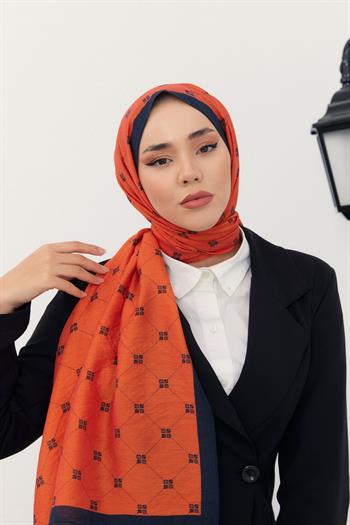 Silk Home Olinda Şal - 49003 - Kiremit Siyah