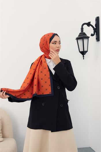 Silk Home Olinda Şal - 49003 - Kiremit Siyah